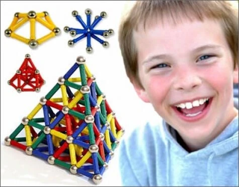 Magnastix 111 Parça Manyetik Lego Seti - Resim 4