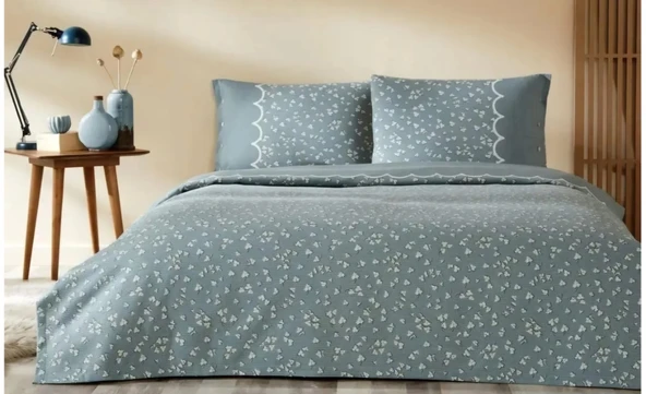 Özdilek Çift Kişilik Nevresim Takımı Cilantro Mavi
