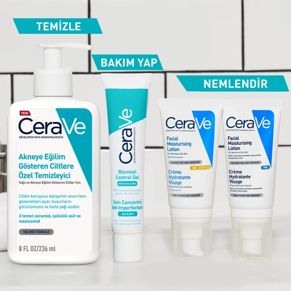 CeraVe Akneye Eğilim Gösteren Ciltler İçin Özel Temizleyici 236 ML - 3