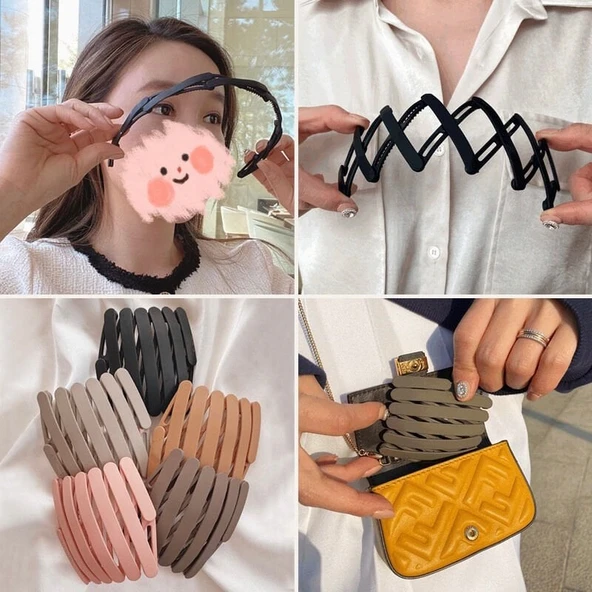 Portatif  Katlanabilir Saç Tacı Saç Tokası ürün görseli 1