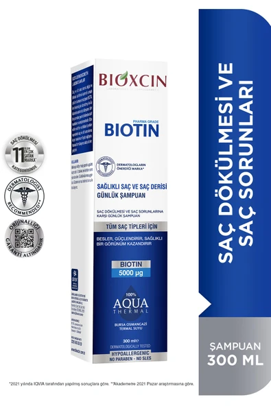 Bioxcin Şampuan Günlük Biotin 300 ml - Resim 5