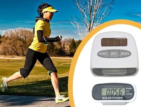 Güneş Enerjili Pedometre ve Kalori Ölçer Adımsayar - 1