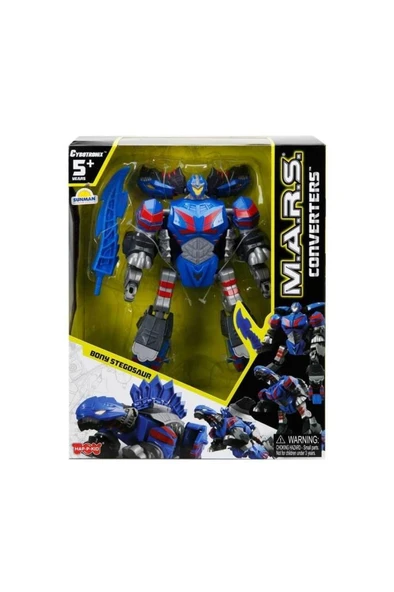 M.a.r.s. Dönüşebilen Bony Stegosaur Mavi Robot Dinozor