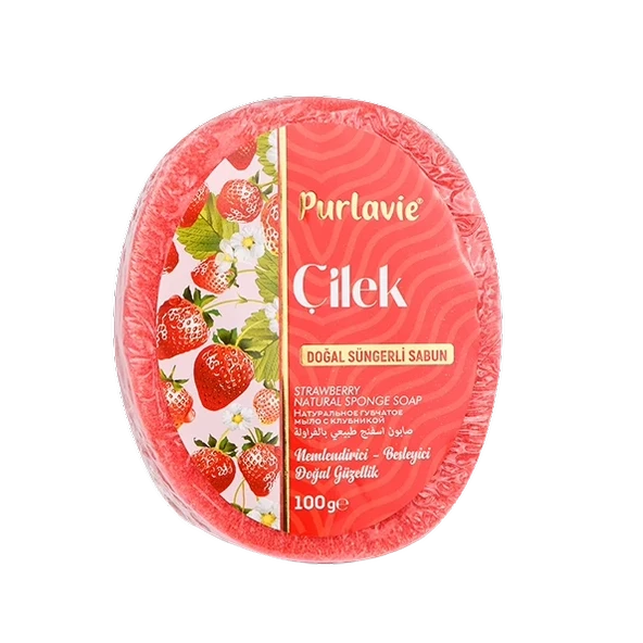 Purlavie Süngerli Çilek Sabun 100 Gr - 1