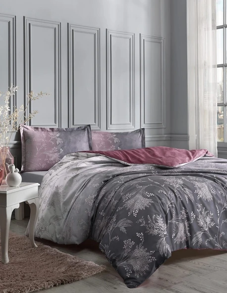 Özdilek Çift Kişilik Ranforce Nevresim Takımı Ditsy Mor