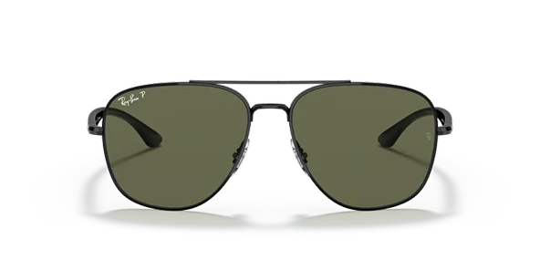 Ray-Ban Ray-Ban 3683 002/58 Black-Green Polarize Erkek Güneş Gözlüğü - Resim 2