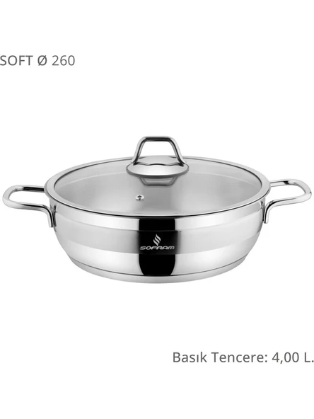SOFRAM Soft 26 cm Basık Tencere
