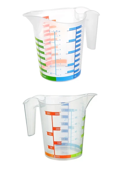 Ölçü Kabı Dereceli Renkli 1000 ML + 300 ML Set - 4
