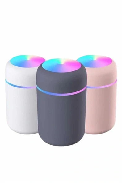 Humidifier LED Işıklı Mini Ortam Oda Kokusu Aromaterapi Buhardanlık - 4