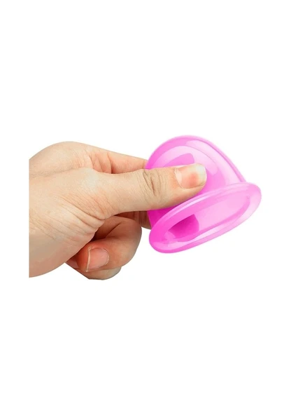 Hacamat Kupası Seti Silikon - 5li Set - Selülit Masaj Seti - 3
