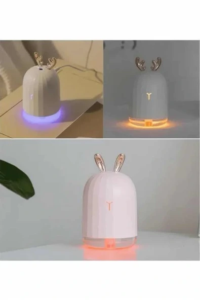 Hava Nemlendirici Ultrasonik Aromaterapi Difüzör Tavşan Nemlendirici - Resim 5