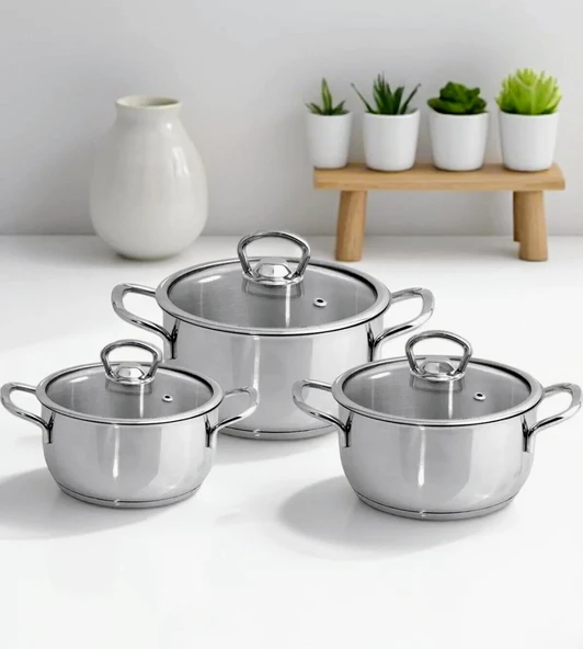 Bytedarikcimtevfik 6 prc Güveç Tencere Set - Resim 3