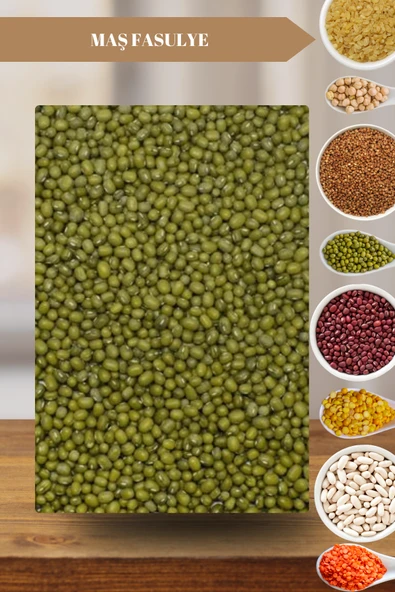 Taş Değirmenden Organik Organik Atalık Maş Fasulye - 1 Kilo - Resim 2