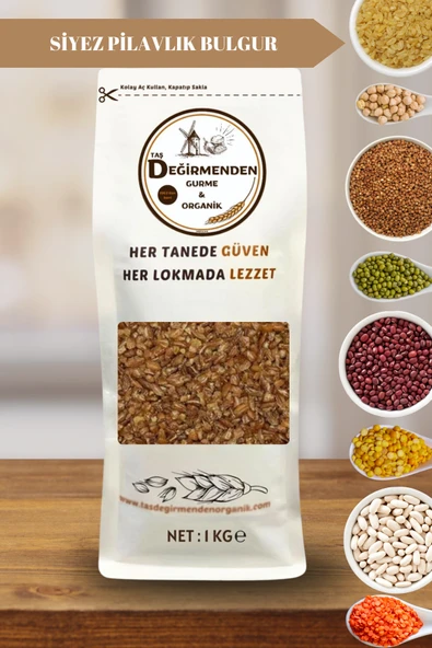 Taş Değirmenden Organik Organik Atalık Siyez Pilavlık Bulgur - 1 Kilo ürün görseli