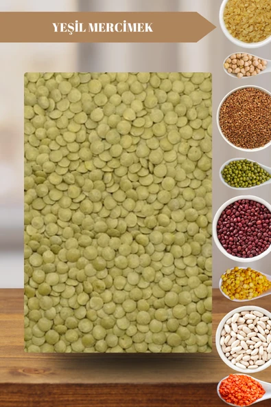 Taş Değirmenden Organik Organik Atalık Yeşil Mercimek (7 MM) - 5 Kilo - Resim 2