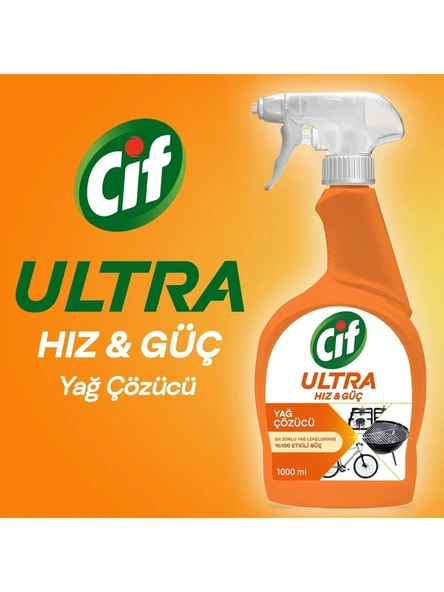 Cif Sprey Ultra Hızlı & Güç Kireç + Yağ Sökücü 4x1L - 2
