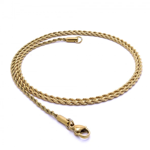 Sarmal Halat Çelik Kolye 2Mm 3183CEK023 - Resim 2