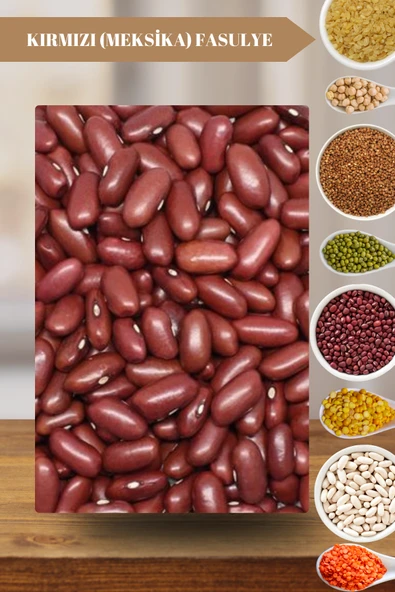 Taş Değirmenden Organik Organik Kırmızı (Meksika) Fasulye - 1 Kilo - Resim 2