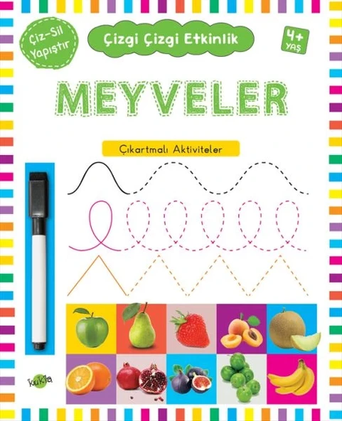 Çizgi Çizgi Etkinlik- Meyveler (4+ Yaş) ürün görseli 1