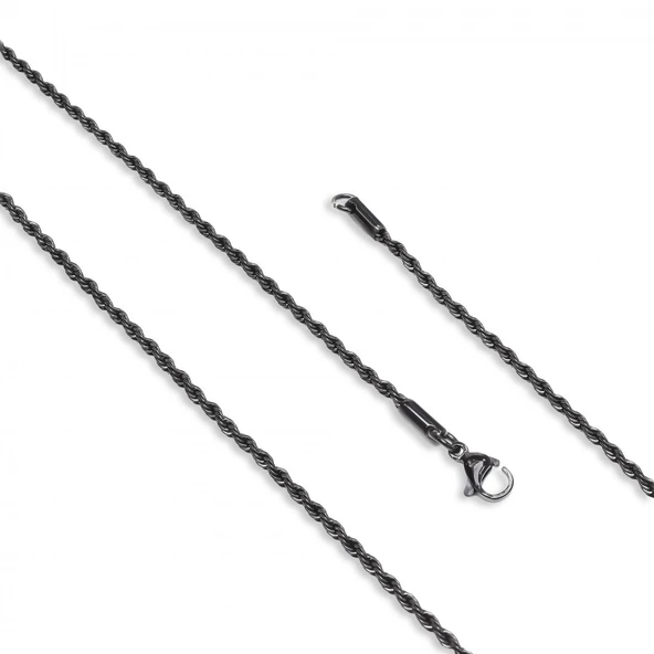 Sarmal Halat Çelik Kolye 2Mm 3183CEK027 ürün görseli 1