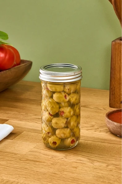 x Refika Boyunsuz Baklava Desen Kavanoz 500 Ml - Resim 4