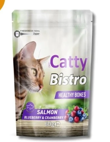 Catty Bistro Healthy Bones Somonlu Kedi Ödülü 60gr