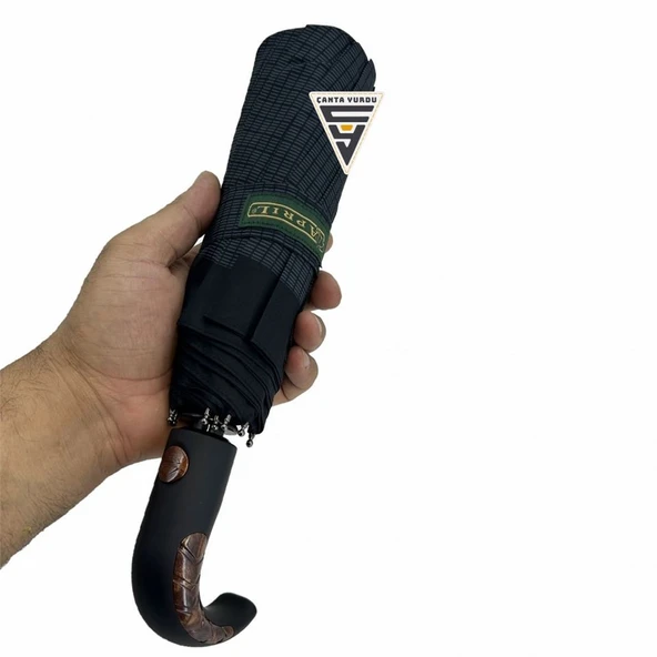 April A-226G A6 Baston Sap 10 Telli Tam Otomatik Şemsiye - Resim 5