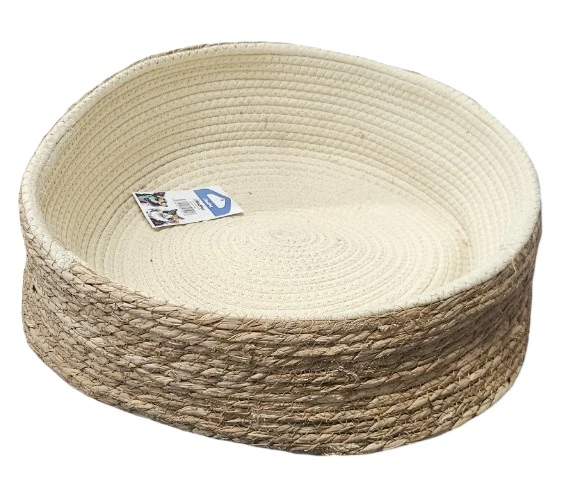 Madpet 501 Hasır Tırmalamalı Kedi Yatağı - 42 cm | Doğal, Fonksiyonel ve Şık