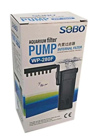 Sobo WP-280F Akvaryum İç Filtre - 500 Lt/H Debi, Sessiz ve Enerji Tasarruflu Temizlik Sistemi - 1