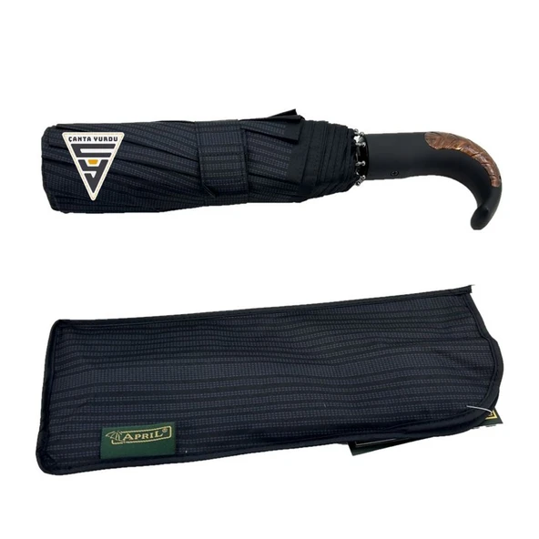 April A-226G A5 Baston Sap 10 Telli Tam Otomatik Şemsiye - Resim 7