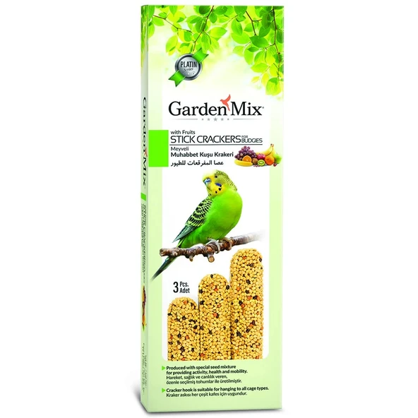 Garden Mix Platin Meyveli Kuş Krakeri 3 lü ürün görseli 1