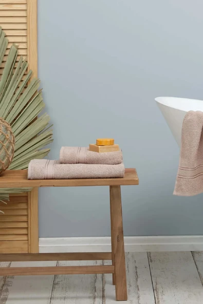 Daily Soft Bej %100 Pamuk El Havlusu 30x50 Cm - Resim 2