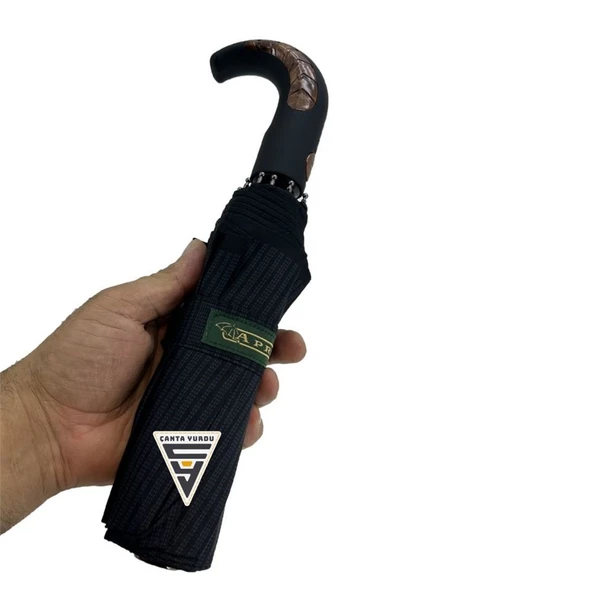 April A-226G A5 Baston Sap 10 Telli Tam Otomatik Şemsiye - Resim 4