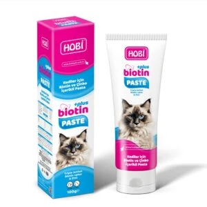 Hobi Biotin Paste 100gr - Kediler İçin Biotin ve Çinko Destekli Vitamin Pastası - 2