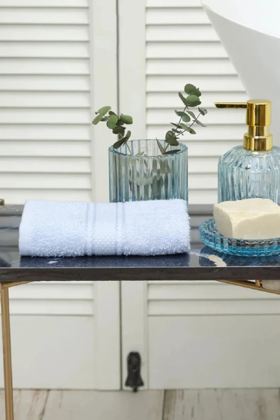 Daily Soft %100 Pamuk El Havlusu 30x50 Cm Buz Mavisi ürün görseli 1