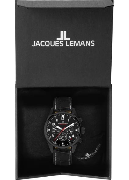 JACQUES LEMANS SPORT 42-2F ERKEK KOL SAATİ - Resim 3