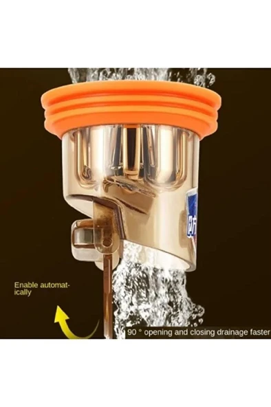 3.2x4.5 cm Koku Giderici Lavabo Tıkacı Banyo Küvet Süzgeci Gider Tıkanma Önleyici Çekvalfli Adaptör - 8