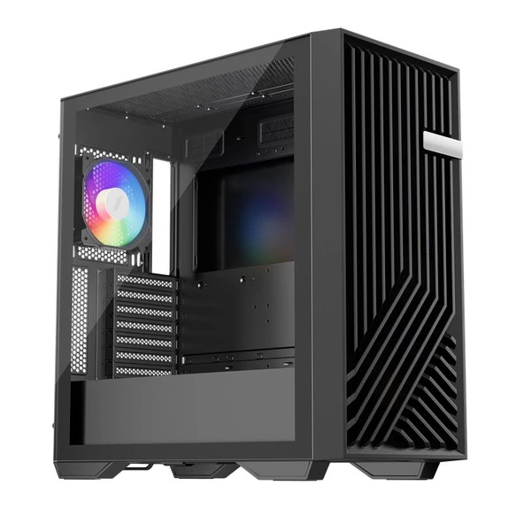 1ST PLAYER FD8 SİYAH 750W 80+ ARGB 6X12CM FAN TEMPERLİ CAM MESH USB 3.0 E-ATX KASA - 2