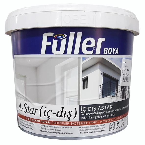 Füller A-Star İç Dış Cephe Astar 10 Kg Beyaz ürün görseli