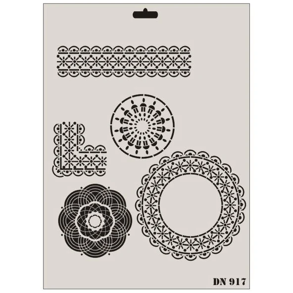 Rich Dantel Seri DN-917 Stencil 35x25 cm ürün görseli