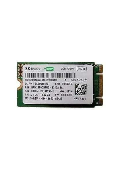 SK Hynix Mini 2242 1TB M.2 PCIE GEN3 Nvme SSD (Kutusuz) 100CT2023