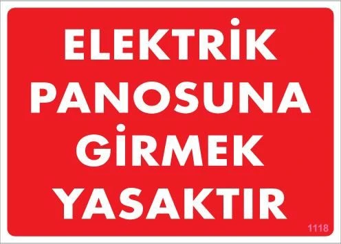 Elektrik Panosu Levhası 25x35 KOD:1118 ürün görseli