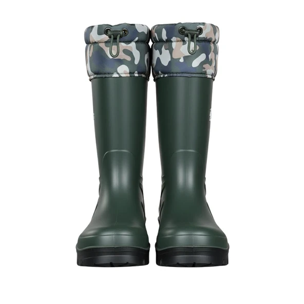 Konçlu PU Uzun Avcı Çizmesi - Su Geçirmez - Kaymaz Taban - Thermoking - Balıkçı Çiftçi Çizme - 3