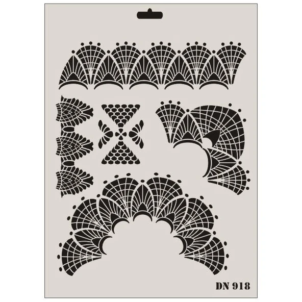 Rich Dantel Seri DN-918 Stencil 35x25 cm ürün görseli