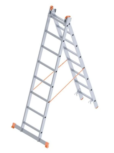 Saraylı 2X9 A Tipi Sürgülü Merdiven 4,94 Metre - 3