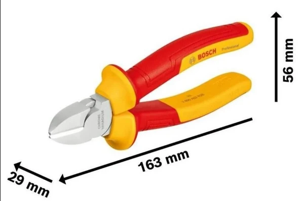 Bosch Profesyonel İzoleli Yan Keski 160 mm - Resim 2