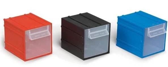 Portbag PÇ014 Çekmece Mavi-Kırmızı