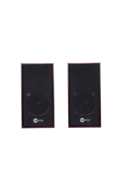 LENOVO DS105 LECOO Kompakt Masaüstü Ahşap 5W RGB Aydınlatmalı Usb+3.5mm Jacklı Siyah Hoparlör