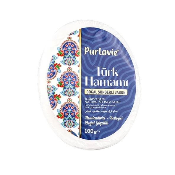 Purlavie Naturel Süngerli Hamam Sabunu 100 Gr - 1
