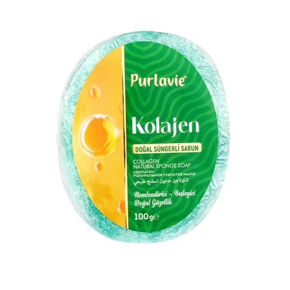 Purlavie Süngerli Kolajen Sabun 100 Gr ürün görseli